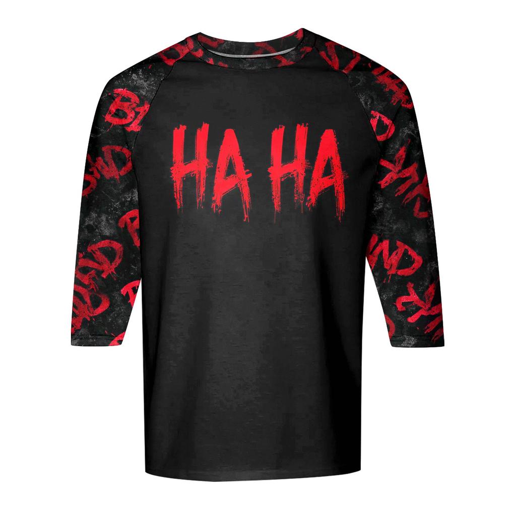 Pánské tričko s kulatým výstřihem a nabíranými rukávy