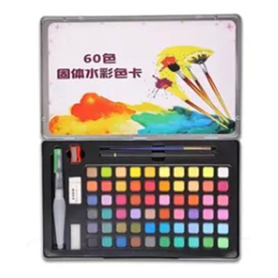 Watercolor Paint Set 60 Colors Watercolor Pen Pencil Sponge Set for Artists Students Amateur