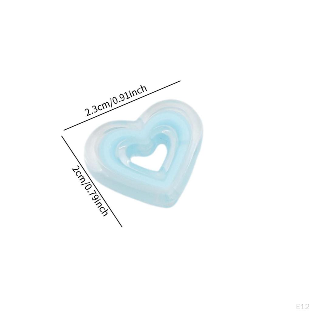 80 Acrylic Heart Beads for Craft Projects, Loose Spacer Jewelry