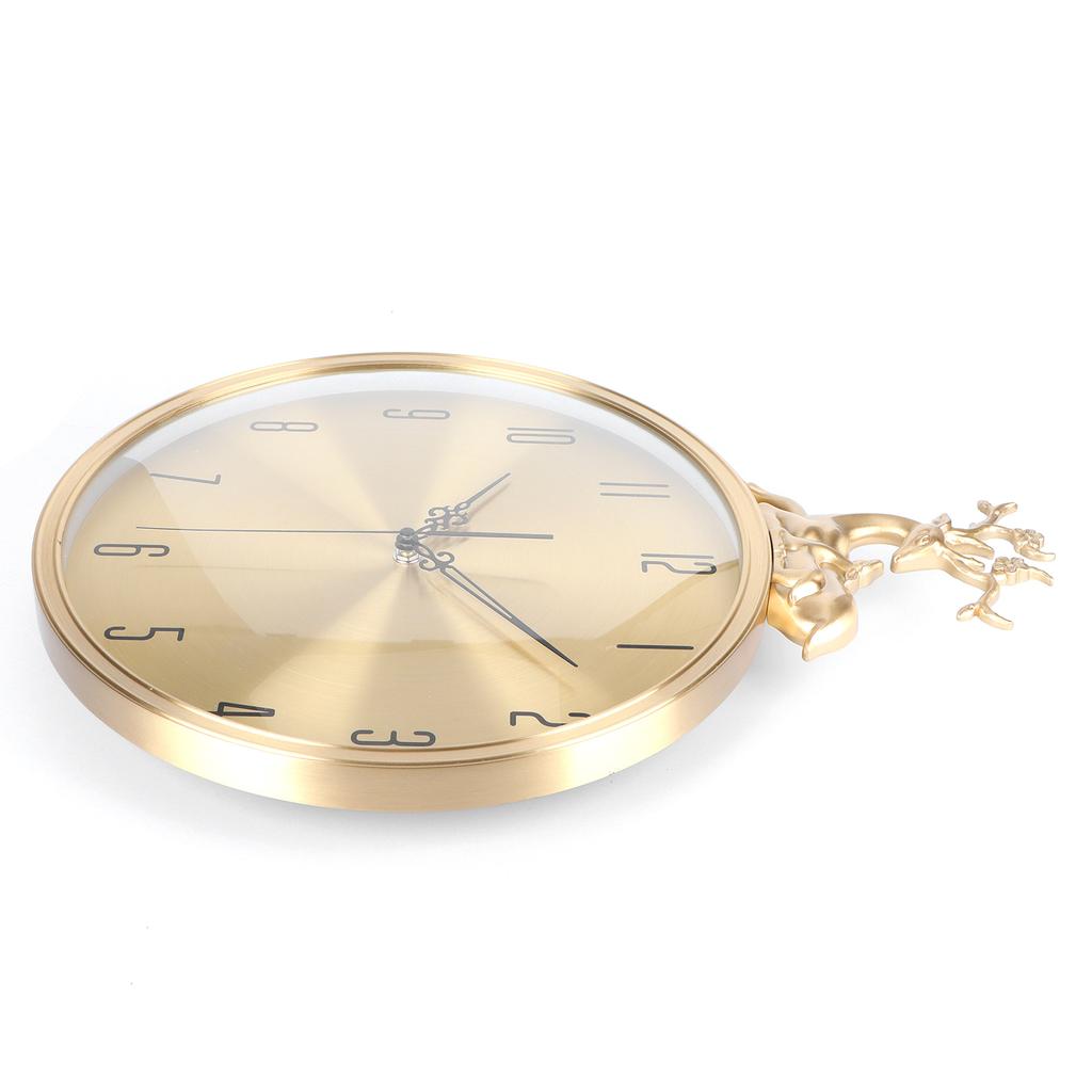 Round Wall Pendulum Clock Silent Wall Clock for Living Room Bedroom Home Decoration