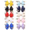2Pcs Double Layer Glitter Bow Hair Clips for Girls Cute Grosgrain Ribbon Hair Accessories Children's Hairpins Bowknot Headwear