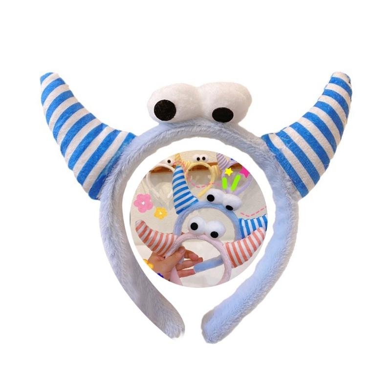 Girls Cartoon Headbands Funny Clown Horn Headwear Hair Bands Accessories Spring Hair Bands Birthday Party