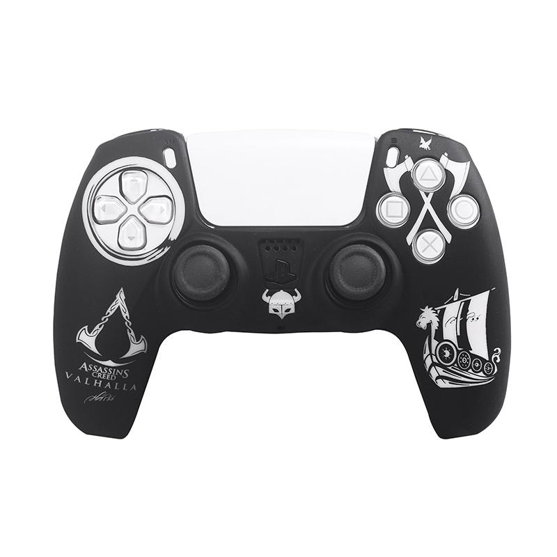1Pcs Water Transfer Doodle Silicone Protective Cover Case For Sony Playstation 5 Ps5 Controller Gamepad Spider Silicone Case
