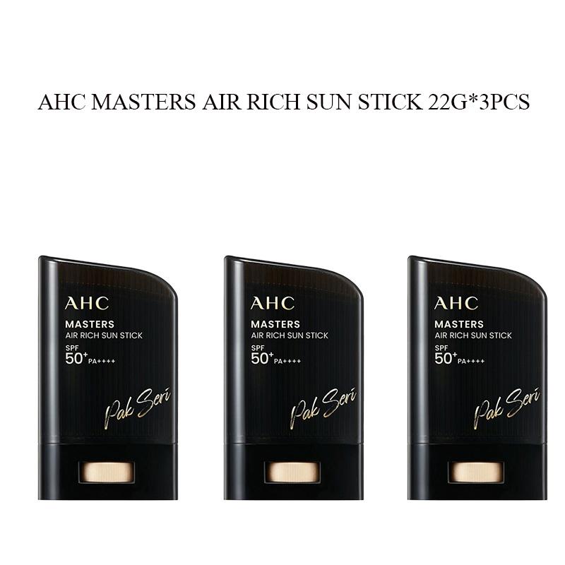 

AHC Masters Air Rich Sun Stick SPF50+PA++++ 22 г захищає шкіру від ультрафіолетових променів, зволожує та заспокоює шкіру. 3PCS
