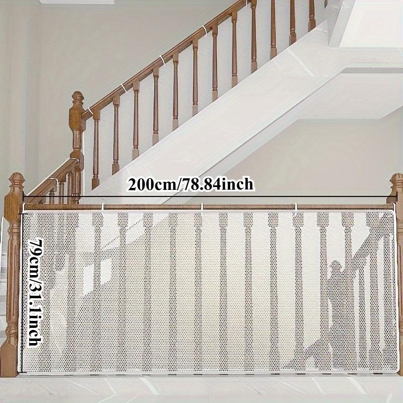 Сетчатое ограждение для безопасности домашних животных для кошек, щенков. Многоцелевая сетка для защиты перил лестницы для домашних кошек, котят, щенков 200cm белый