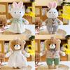 Teddy Bear Couple Rabbit Plush Toy Cartoon Stuffed Doll Decoration Gift Kids
