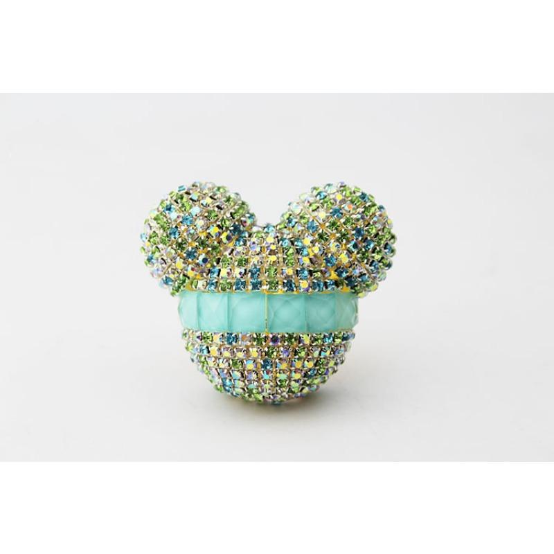 Rhinestone Mickey Car Air Vent Aromatherapy Clip Diamond Inlaid Car Air Conditioner Outlet Decoration