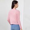 JESSIE Women's Striped V-Neck Knit Top