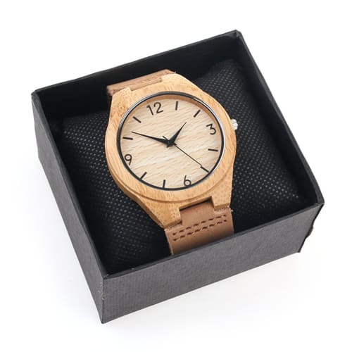 Genuine leather band, waterproof for everyday use, simple, antique-style watch, perfect as a Father's Day gift or a gift for your lover, unisex