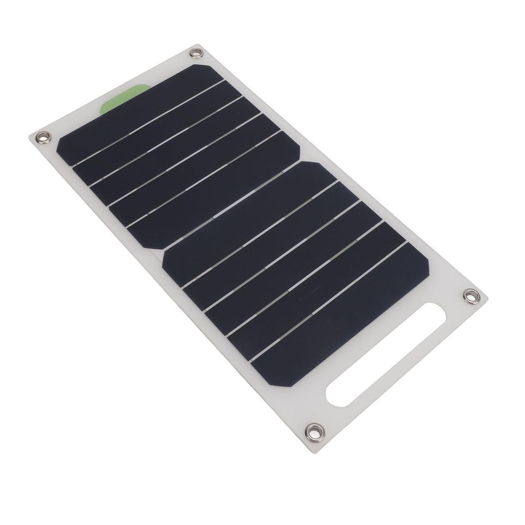 10W Portable Solar Panel Monocrystalline Silicon Waterproof Solar Panel with Buckles and Suction Cups for Outdoor RV