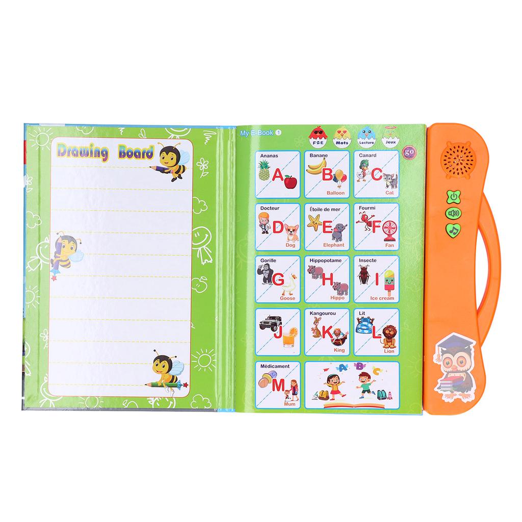 French Sound Book Children English Read Music Interactive Learning Book Educational Toy Birthday Gift