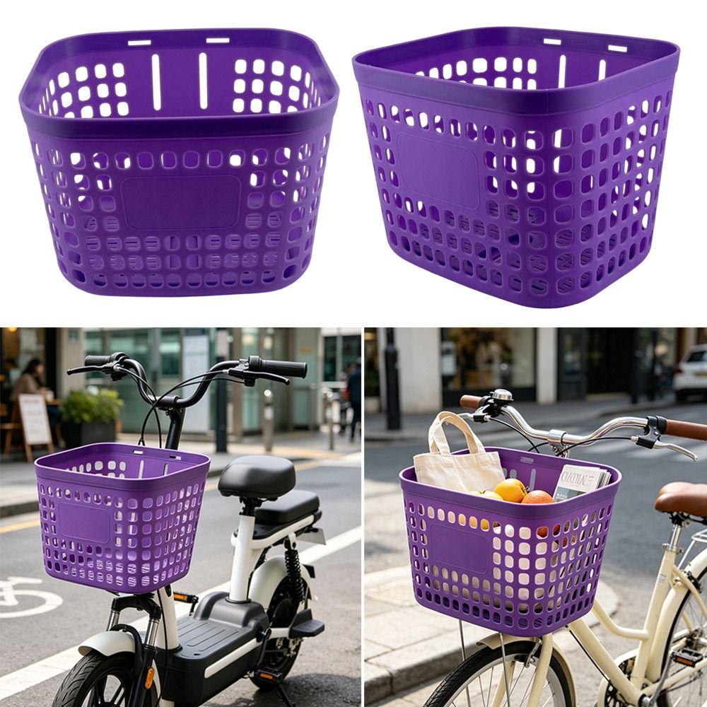3 Colors Children Kids Bicycle Basket Thickened Plastic Walking Tool Storage Basket