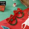 Christmas Tree Bow Colorful Garland Earrings Personalized Bell Christmas Series Earrings Women