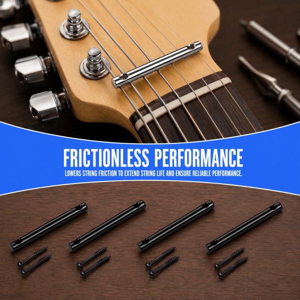 4PCS 48mm(1.89in) String Retainer Bar Metal Headstock String Trees For Electric Guitar