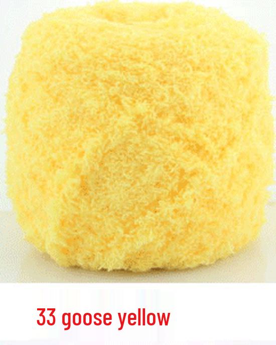 Dreifädiges Korallenfleece Flauschgarn für handgestrickte Chunky Schals und Handtücher