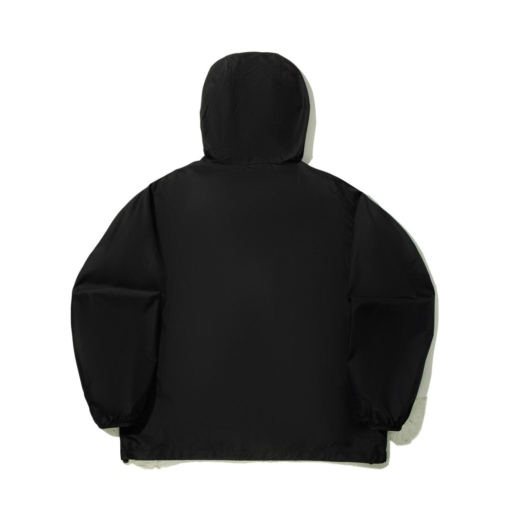 Li Ning Trendy Sports Series Comfortable Casual Simple Loose Lightweight Hooded Zip-Up Windbreaker Unisex Outerwear Black AFDV951-1