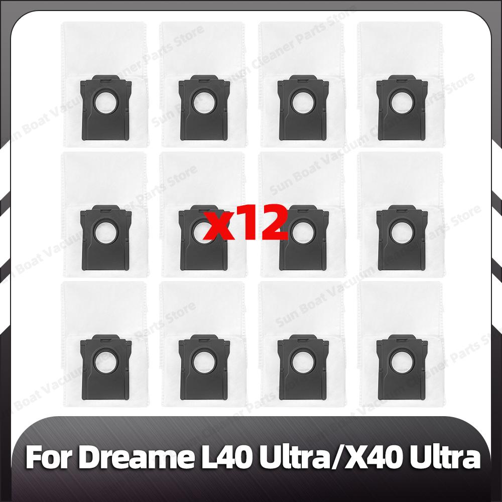 Compatible for Dreame L40 Ultra / X40 Ultra Replacement Main Side Brush HEPA Filter Mop Pad Dust Bag Spare Parts