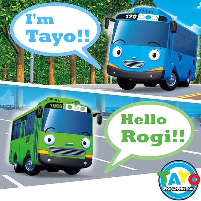 Tayo Origine Corea Modello-The Little Bus Tayo Special Friends Veicoli Set 4 Pezzi (Tayo Gani Lani Rogi)