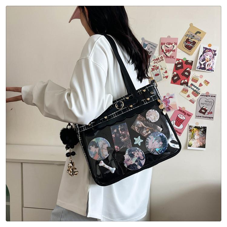 2025 New Japanese Manga Wind Disease Pain Bag Women's Fashion Shoulder Messenger Bag Large Capacity Freya Pain Bag Women