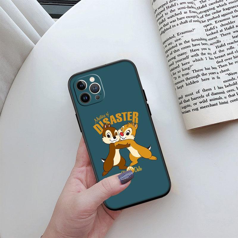 Nouvel étui de téléphone haut de gamme Chip 'n' Dale pour iPhone 16 15 14 13 Pro Max Plus Mini
