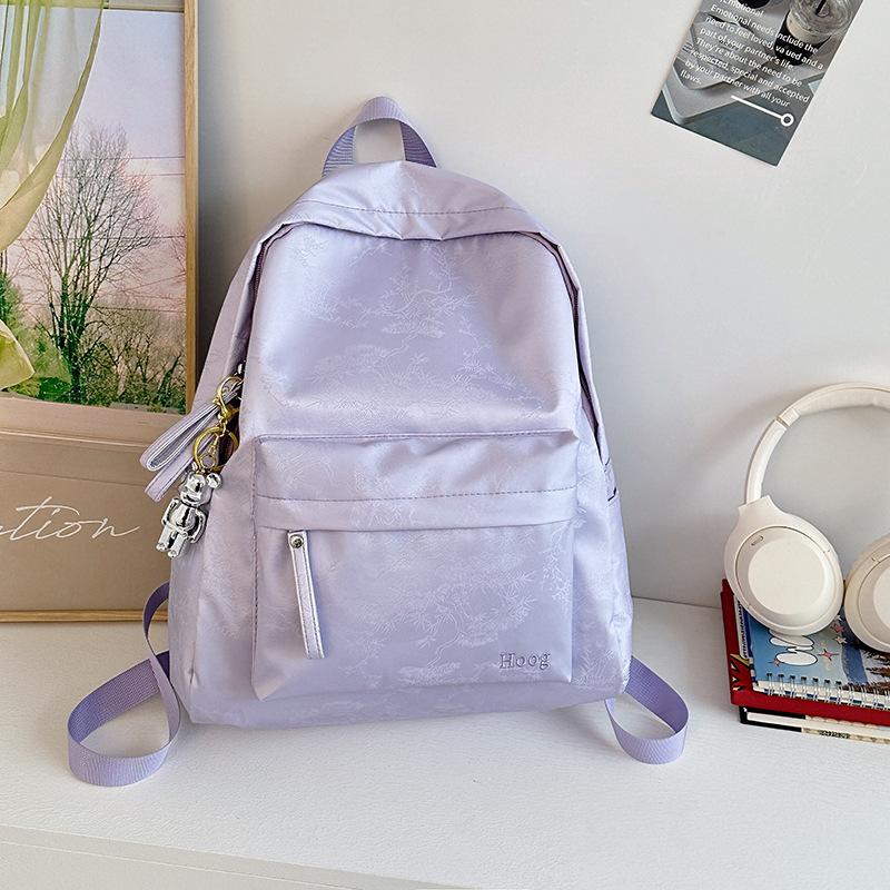 Casual versatile backpack women's new fresh and fashionable junior high school high school student schoolbag travel backpack