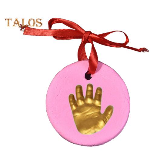 2 Pcs Dog/Cat Paw Print Kit DIY Pet Paw Print Hanging Ornament with Customization Tools And Display Stand Clay Pawprint Keepsake Kit