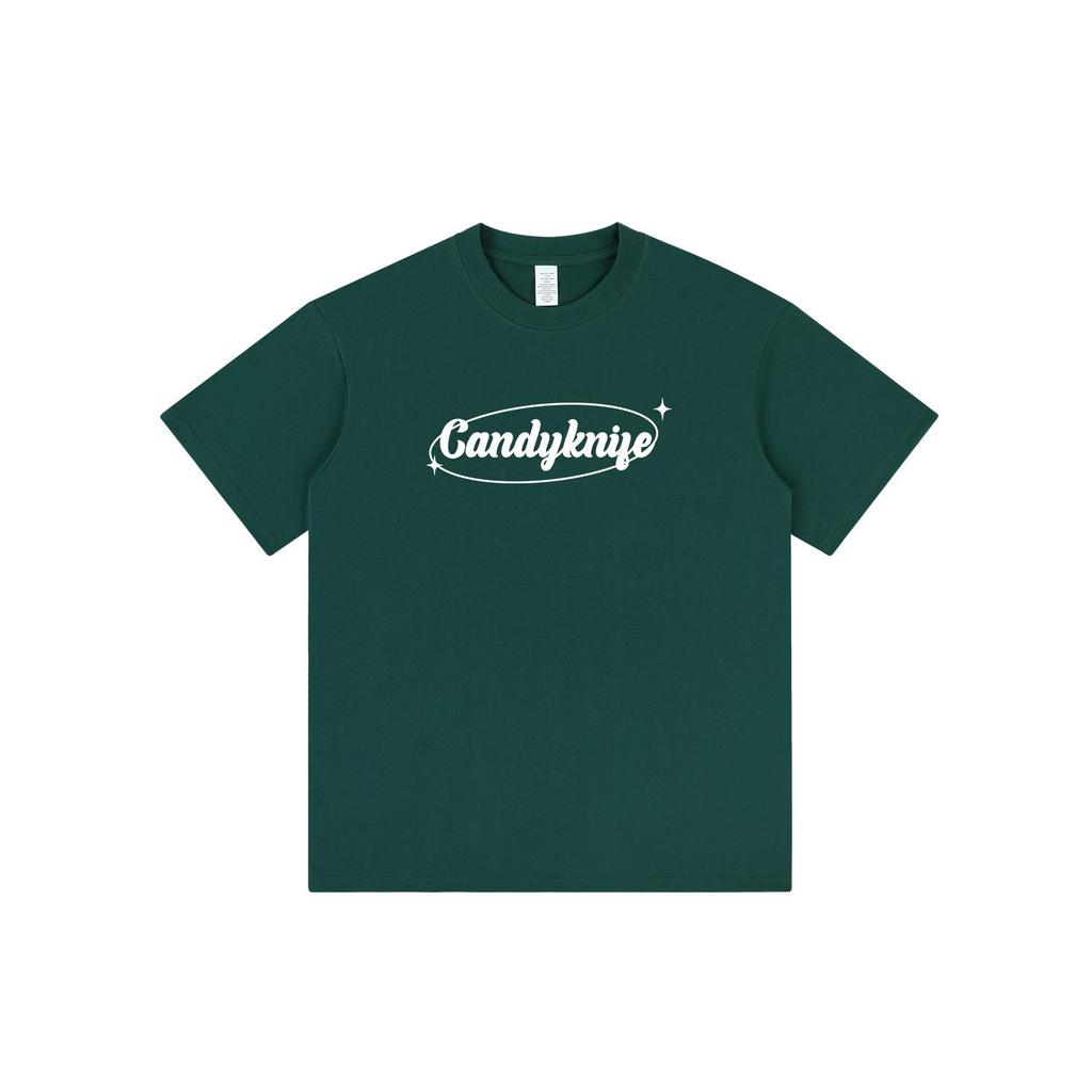 Unisex Japanese Retro Ring Letter Cotton Tee - Summer 2024 Collection