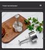Stainless Steel Hamburger Meat Press Mold for Thick Patties and Rice Balls - Manual Kitchen Tool