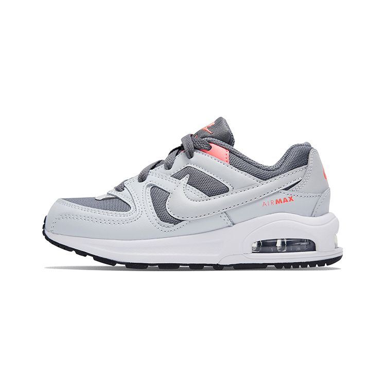 Nike Air Max Command Flex Comfortable Lightweight Kids Casual Shoes Kids Casual Shoes Gray White 844350-001