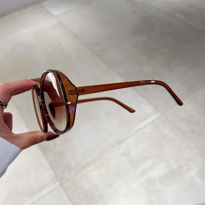 Luxury Brand Designer Round Sunglasses Women For Men  Vintage Fashion Sun Glasses Trendy Punk Oversized Big Frame Shades