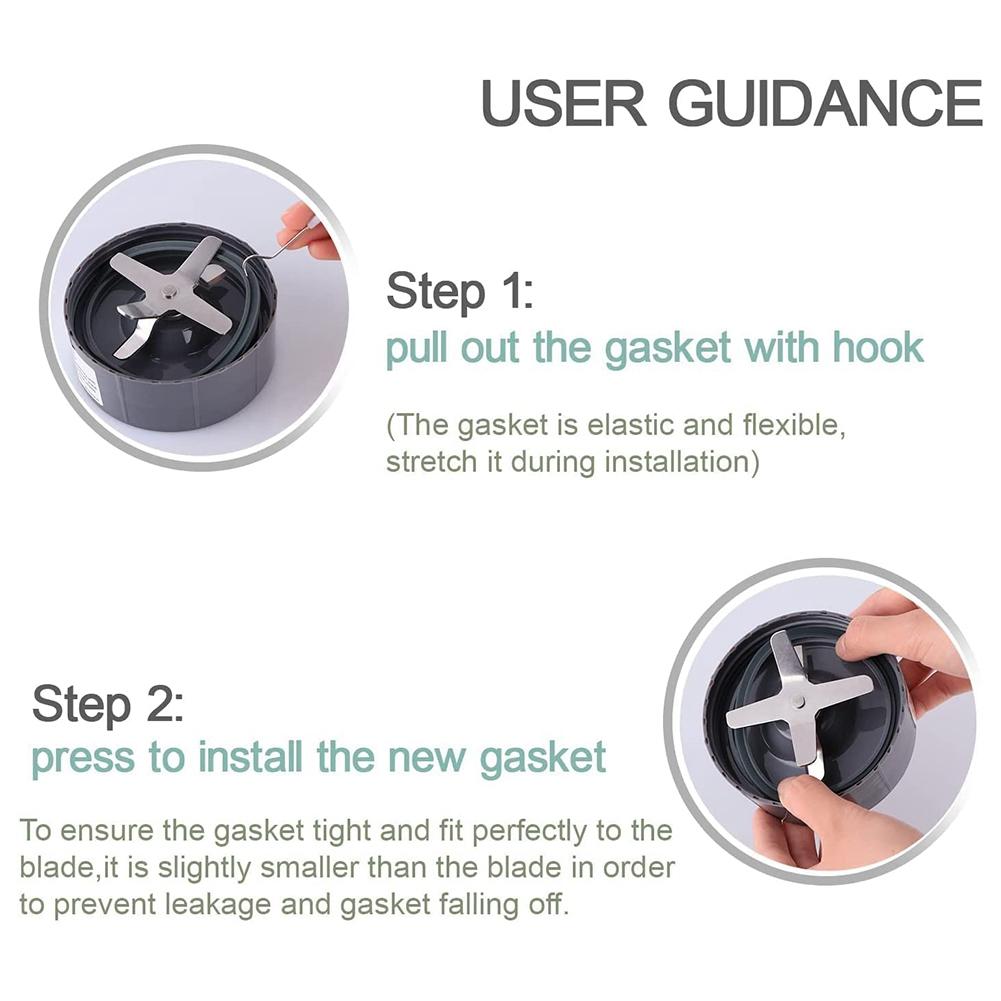 Запасные части, 6 шт. Замена прокладки, Запасные части-аксессуары с прокладкой для блендера Nutribullet Pro 900 Вт China Mainland