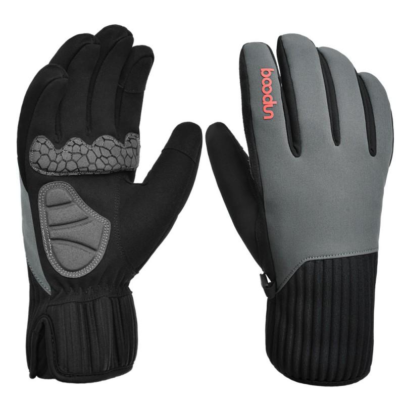 New Fall Winter Thick Cycling Gloves Long Finger Touchscreen Insulated Waterproof Outdoor Warm
