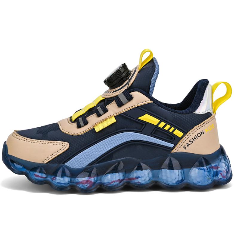 

Осенне-зимние кроссовки унисекс для девочек, розовые кроссовки с вращающимися кнопками, сверхлегкие кроссовки для мальчиков 40 темно-синий