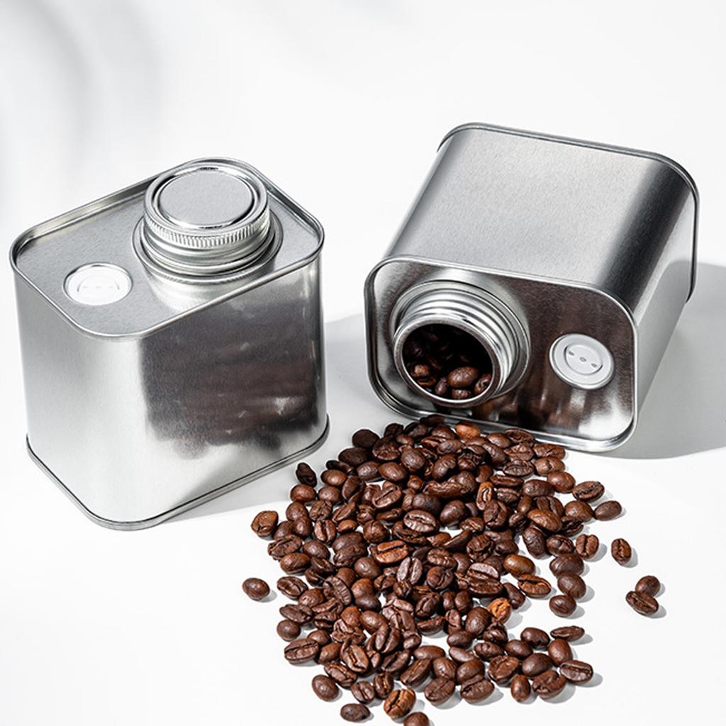 Contenitore in Latta Funzionale Bidone da Cucina Per Chicchi di Caffè Noci Tè Conservazione e Esigenze di Organizzazione Domestica in Cucina