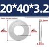 304 Stainless Steel Serrated Single-Sided Anti-Slip Lock Washer, Disc/Saddle Type, Sizes M3-M8
