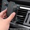 Gravity Car Phone Holder 360 Degree Rotating GPS Stand Car Mount Air Vent Dashboard Car Smartphone Metal Embedded Hooks Holder