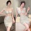 Perspective Sexy Dress Slim Back Waist Fashion Simple Niche Hip Skirt Summer New Women