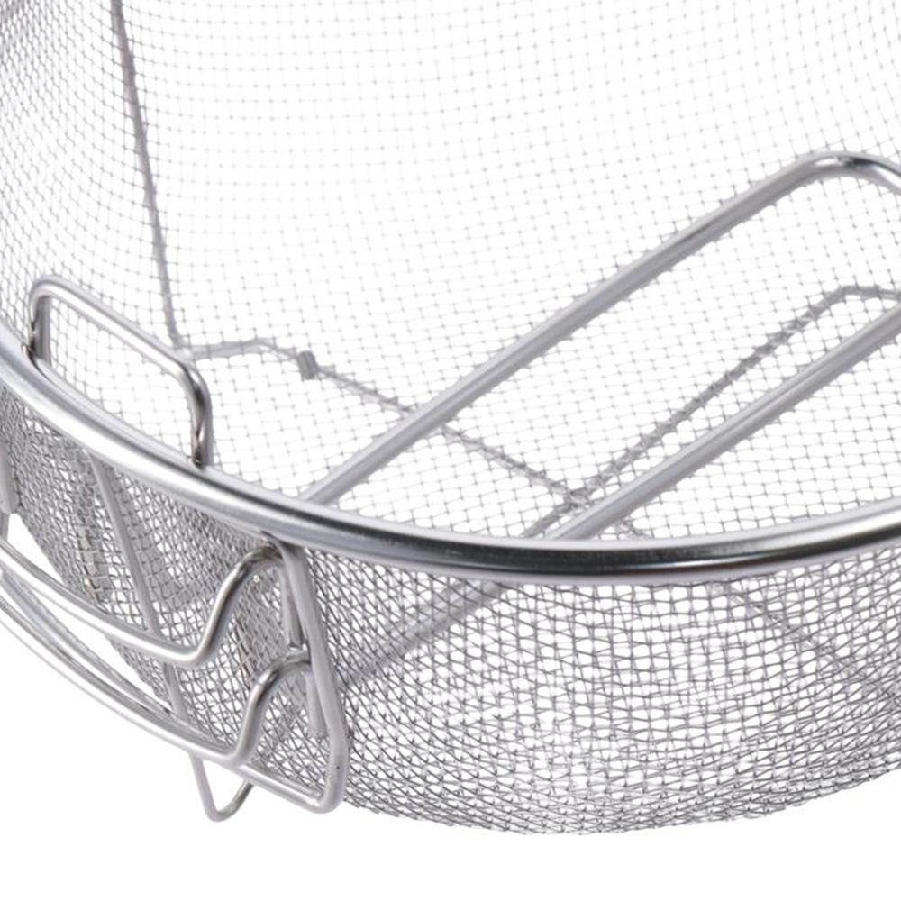 Stainless Steel Fryer Basket Detachable Fryer Strainer Practical Deep Fry Basket  Cooking
