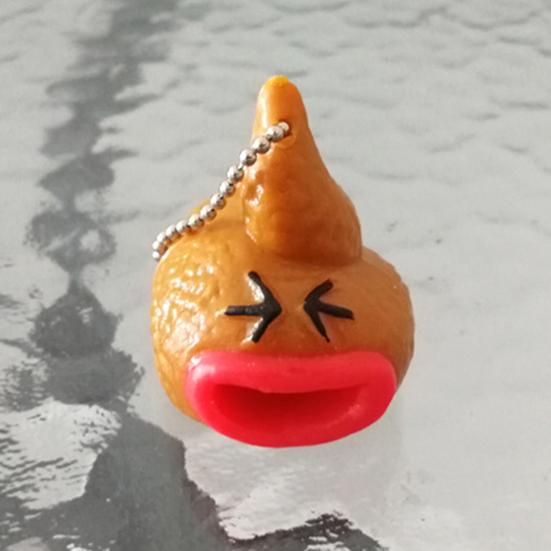 Prank Poop Pendant Anti-stress Quick Recovery Vivid Out Tongues Tricky Poop Toys for Relax