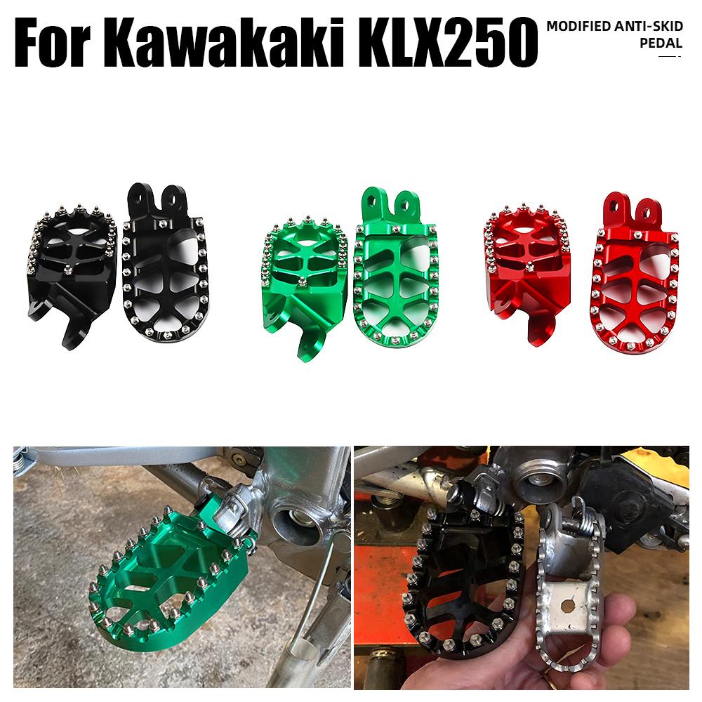 For Kawasaki KLX300R KLX300S KLX300SM KLX650 KLX650R KLR650 KLX 300R 300SM KLR 650 Accessories Footrest Footpegs Foot Pegs Pedal