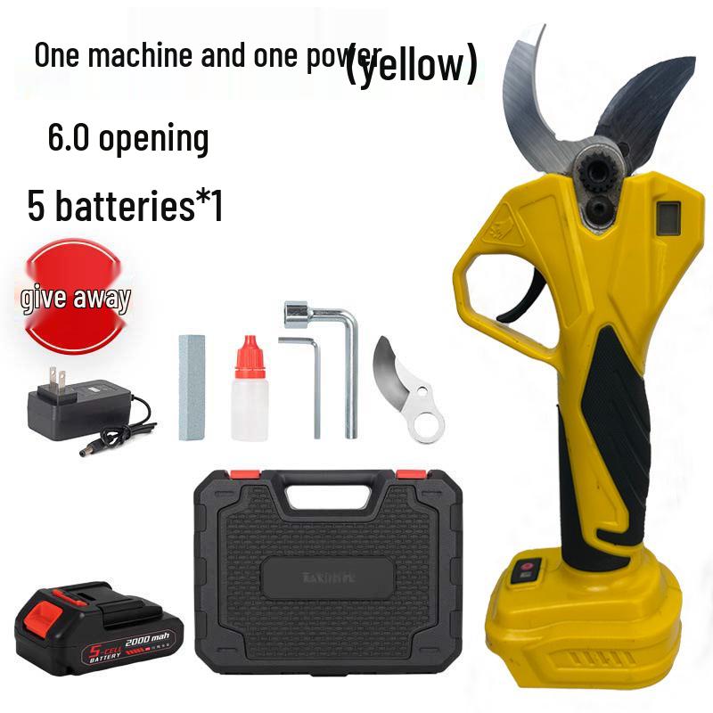 Imported Electric Orchard Pruning Shears - Lithium-Powered with Large Opening for Branches and Fruit Trees