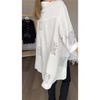 Spring-Summer Women's  Loose Drop-Shoulder Casual Shirt In European And American Style