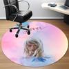 1 Pezzo Amante, Tappeto Rotondo da Ufficio Taylor Swift, Antiscivolo, Morbido e Durevole Tappeto da Ufficio per Decorazione d'Interni, Perfetto per Ufficio, Bella Decorazione