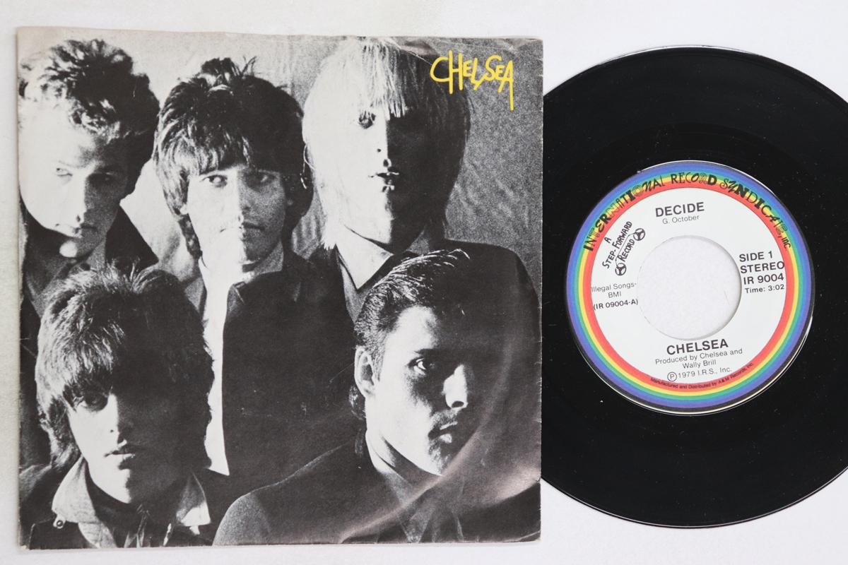 

7inch Record CHELSEA - Decide / I m On Fire IR9004 I.R.S. 1979 US Rock Used