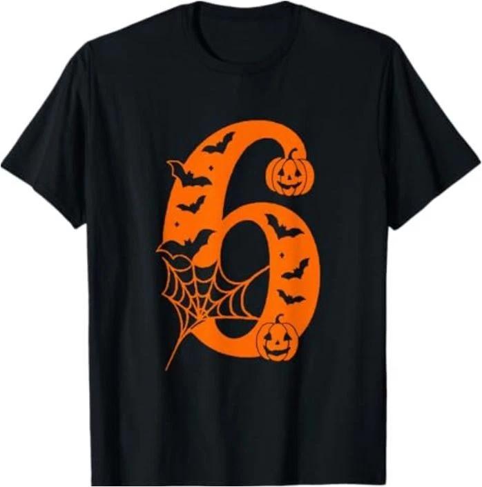 Number 6 Funny Meme Saying 6 7 Six Seven Halloween Costume T-Shirt XL