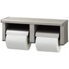 LIXIL INAX One-touch Double Paper Roll with Shelf Stainless Steel (hairline) CF-63HS