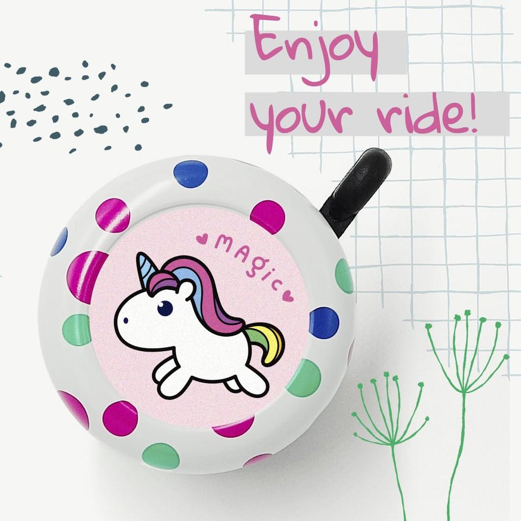 ONIPAX Loud Bicycle Bell with Colorful Animal and Cartoon Adorable for and Cycling Designs, Kids, Girls, Boys,