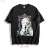 Artistic Frieren In Frame T Shirt Watercolor Anime Aesthetic  Vintage Washed Casual Soft Stretched Versatile Designer Clothes