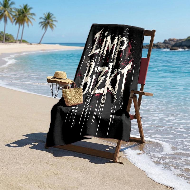 Limp Bizkit Fashion Beach Towel: Ideal for Summer Adventures Soft, absorbent and quick drying suitable for swimming and bathing