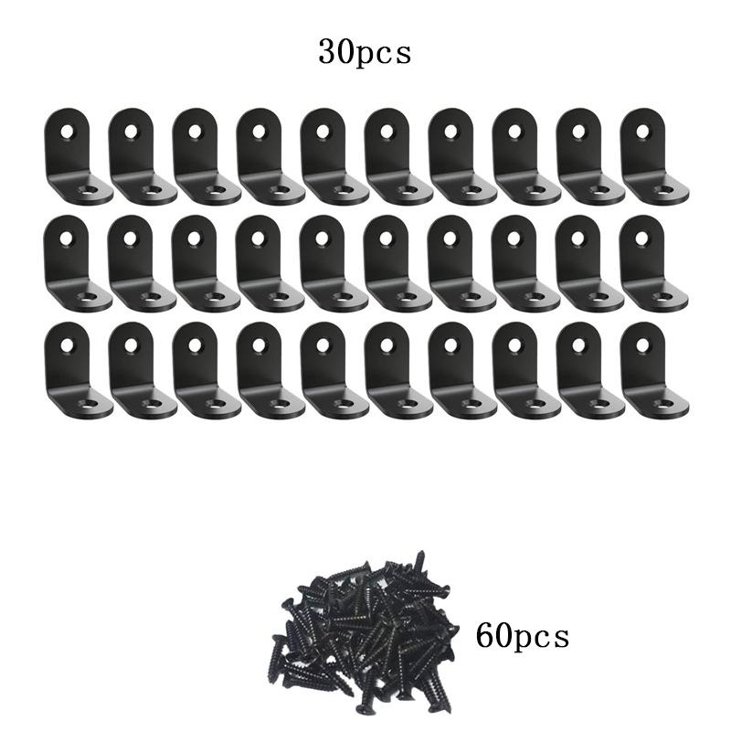 10~50PCS Stainless Steel L Shaped Bracket 90 Degree Right Angle Corner Brackets for DIY Wood Furniture, Chair, Drawer Cabinet